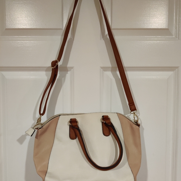 Call It Spring Crossbody Purse Beige and Tan - Picture 3 of 5